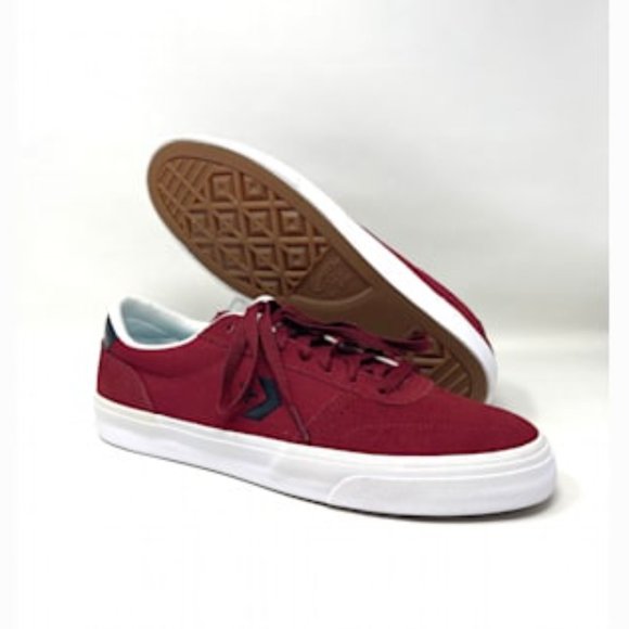 đź’–MEGA SALEđź’–Converse Boulevard Men OX Back Alley Brick White Red Nubuck 17072 - Picture 7 of 13